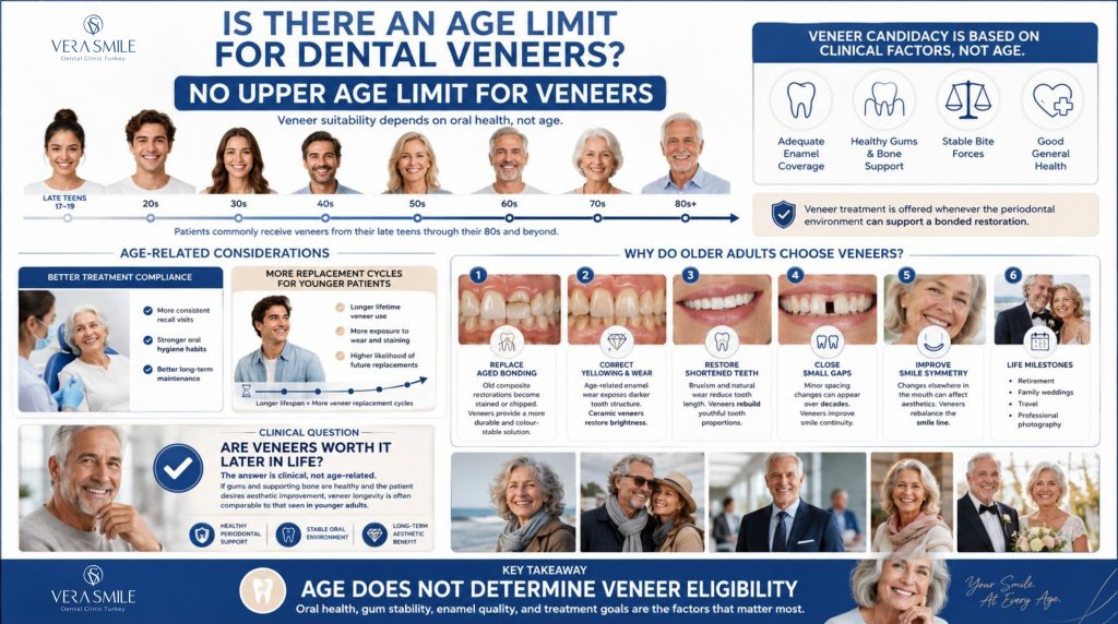 dental veneers for seniors. age limit and possibility